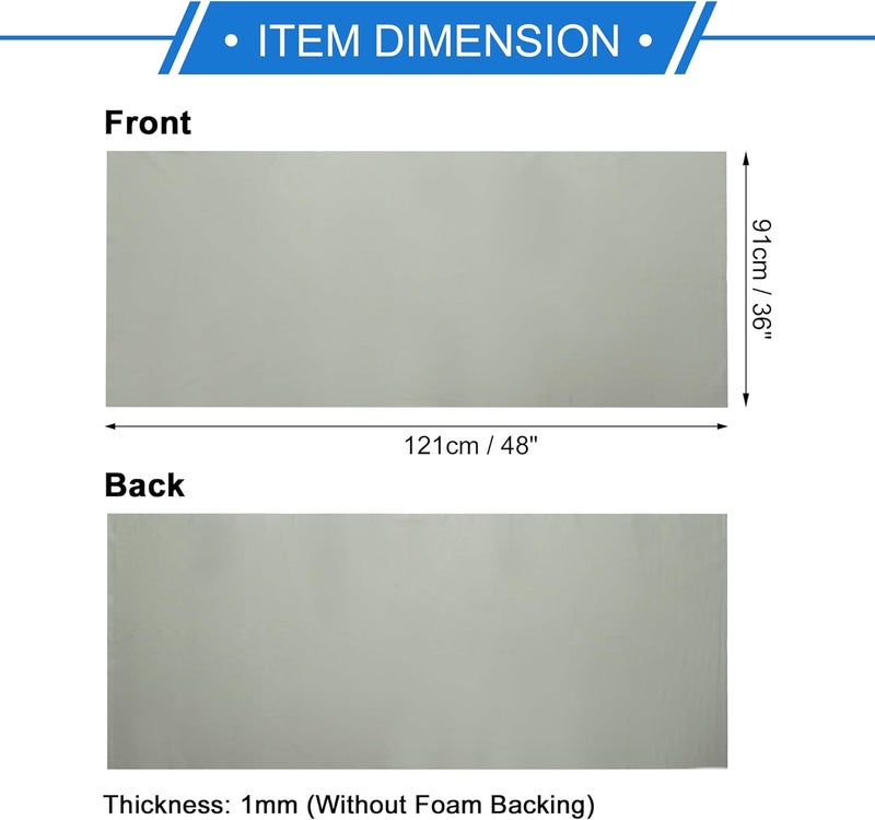 VekAuto Breathable Mesh Headliner Fabric 36" l x 48" W Interior Trim DIY Roof Repair Replacement for Car RV SUV Automotive Breathable Mesh Fabric Light Gray - Image 4